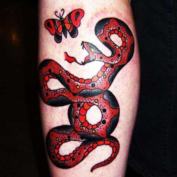 33+ Snake Red Tattoo